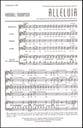 Alleluia SATB choral sheet music cover